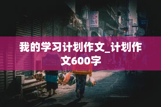 我的学习计划作文_计划作文600字