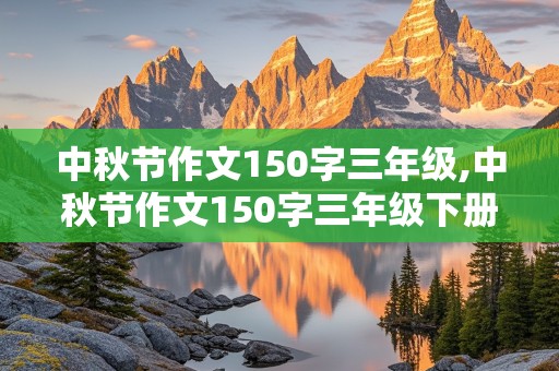 中秋节作文150字三年级,中秋节作文150字三年级下册