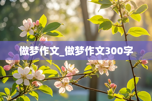 做梦作文_做梦作文300字