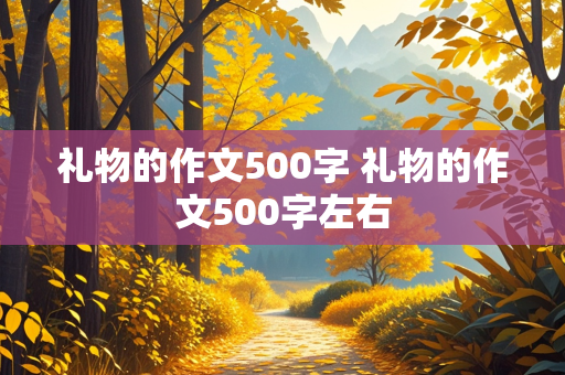 礼物的作文500字 礼物的作文500字左右