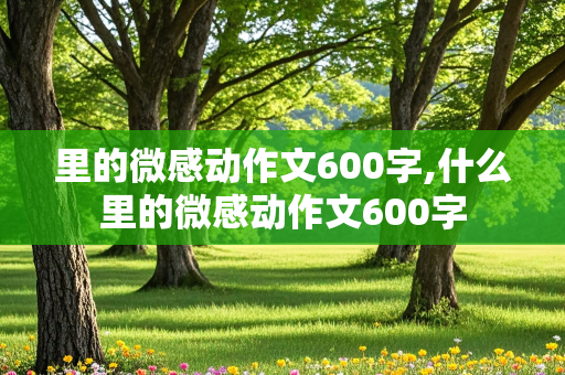 里的微感动作文600字,什么里的微感动作文600字