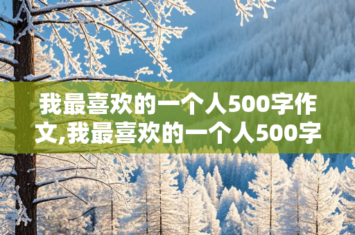 我最喜欢的一个人500字作文,我最喜欢的一个人500字作文妈妈