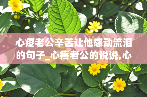 心疼老公辛苦让他感动流泪的句子_心疼老公的说说,心疼老公辛苦了的短句