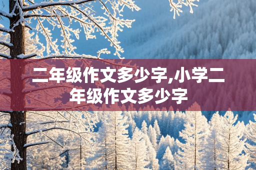 二年级作文多少字,小学二年级作文多少字