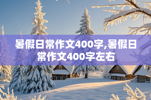 暑假日常作文400字,暑假日常作文400字左右