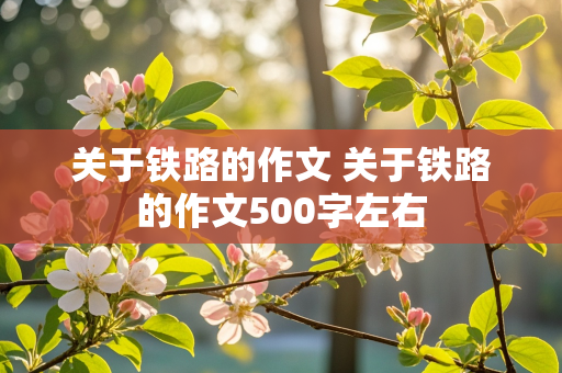 关于铁路的作文 关于铁路的作文500字左右