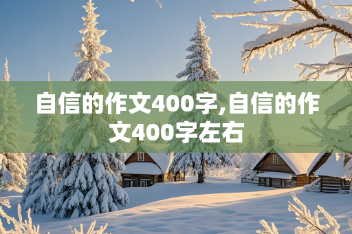 自信的作文400字,自信的作文400字左右