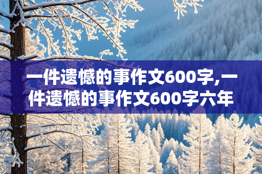 一件遗憾的事作文600字,一件遗憾的事作文600字六年级