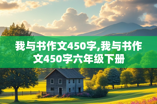 我与书作文450字,我与书作文450字六年级下册