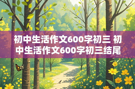 初中生活作文600字初三 初中生活作文600字初三结尾