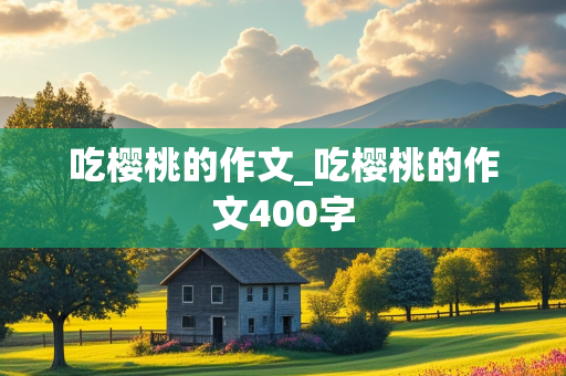 吃樱桃的作文_吃樱桃的作文400字