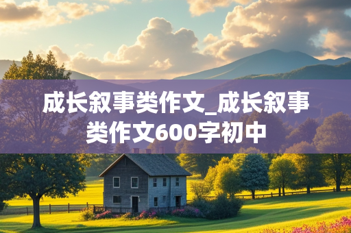 成长叙事类作文_成长叙事类作文600字初中