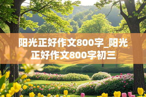 阳光正好作文800字_阳光正好作文800字初三