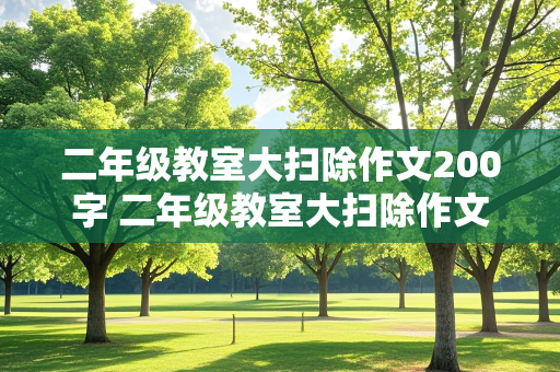 二年级教室大扫除作文200字 二年级教室大扫除作文200字怎么写