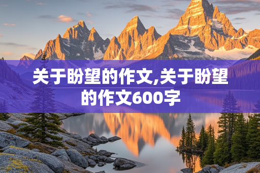 关于盼望的作文,关于盼望的作文600字