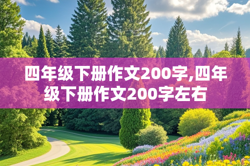 四年级下册作文200字,四年级下册作文200字左右