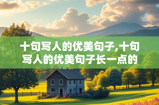 十句写人的优美句子,十句写人的优美句子长一点的