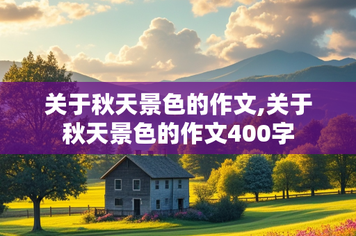 关于秋天景色的作文,关于秋天景色的作文400字