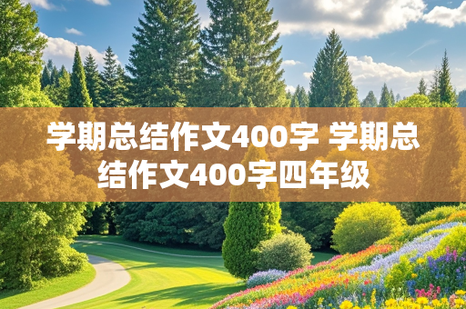 学期总结作文400字 学期总结作文400字四年级