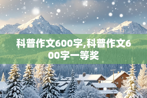 科普作文600字,科普作文600字一等奖