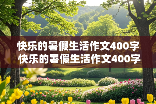 快乐的暑假生活作文400字 快乐的暑假生活作文400字四年级