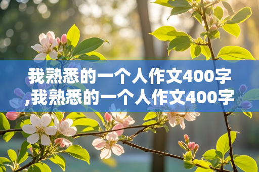 我熟悉的一个人作文400字,我熟悉的一个人作文400字左右