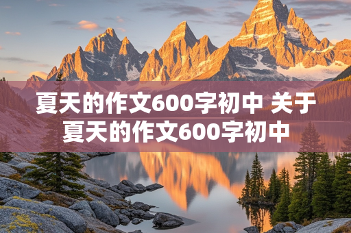 夏天的作文600字初中 关于夏天的作文600字初中