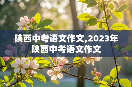 陕西中考语文作文,2023年陕西中考语文作文