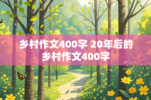 乡村作文400字 20年后的乡村作文400字