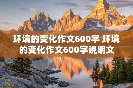 环境的变化作文600字 环境的变化作文600字说明文