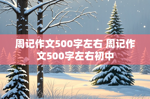 周记作文500字左右 周记作文500字左右初中