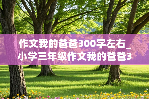 作文我的爸爸300字左右_小学三年级作文我的爸爸300字左右