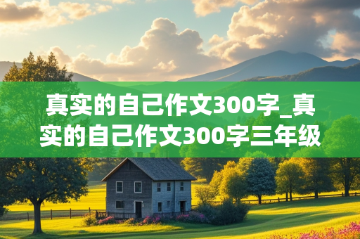 真实的自己作文300字_真实的自己作文300字三年级