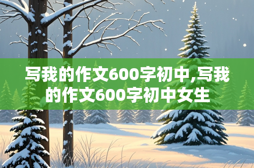 写我的作文600字初中,写我的作文600字初中女生