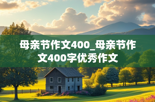 母亲节作文400_母亲节作文400字优秀作文