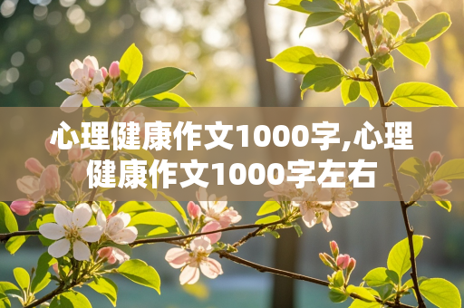 心理健康作文1000字,心理健康作文1000字左右