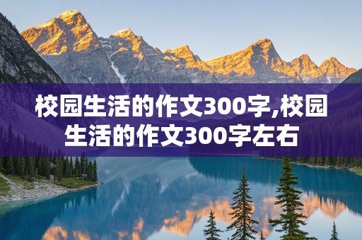 校园生活的作文300字,校园生活的作文300字左右