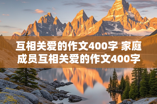 互相关爱的作文400字 家庭成员互相关爱的作文400字