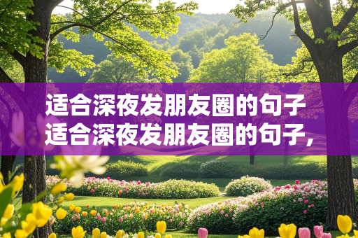 适合深夜发朋友圈的句子 适合深夜发朋友圈的句子,句句皆温柔