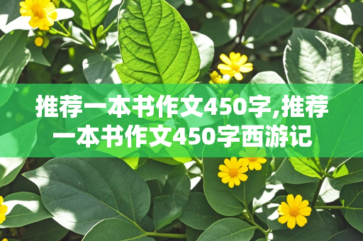 推荐一本书作文450字,推荐一本书作文450字西游记