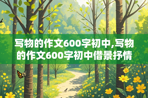 写物的作文600字初中,写物的作文600字初中借景抒情