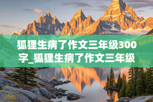 狐狸生病了作文三年级300字_狐狸生病了作文三年级300字左右