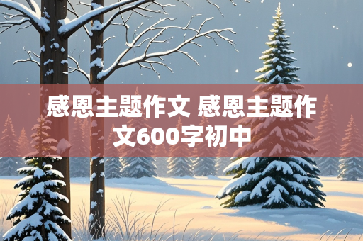 感恩主题作文 感恩主题作文600字初中