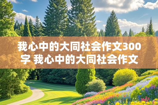 我心中的大同社会作文300字 我心中的大同社会作文300字怎么写