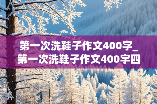 第一次洗鞋子作文400字_第一次洗鞋子作文400字四年级