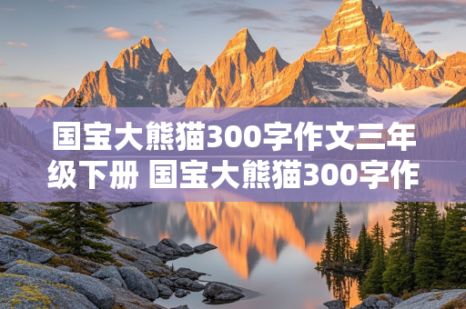 国宝大熊猫300字作文三年级下册 国宝大熊猫300字作文三年级下册,大熊猫的外形