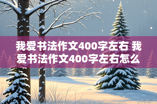 我爱书法作文400字左右 我爱书法作文400字左右怎么写