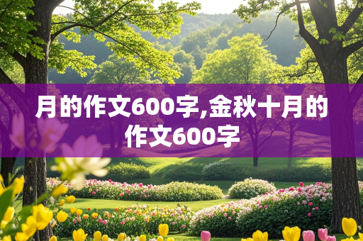 月的作文600字,金秋十月的作文600字