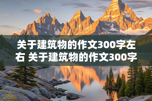 关于建筑物的作文300字左右 关于建筑物的作文300字左右三年级