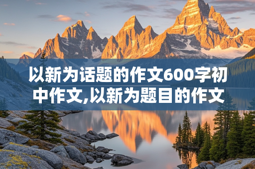 以新为话题的作文600字初中作文,以新为题目的作文600字